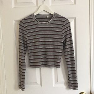 Cropped Long-sleeve Tee